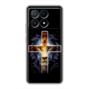 Чехлы для Поко Х6 Про (5G) (Крест Иисуса) (Иисус Лев)