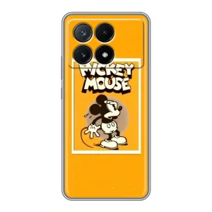 Чехлы с принтом Микки Маус на Xiaomi POCO X6 Pro (5G) (Испуганный Микки)