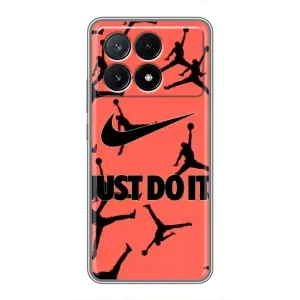 Силіконовый Чохол Nike Air Jordan на Поко Х6 Про (5G)