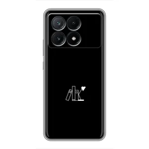 Чехол с картинками на черном фоне для Xiaomi POCO X6 Pro (5G) (Книжки)