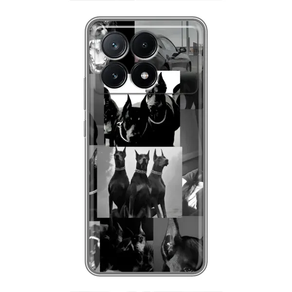 Чехол с рисунком «Коллаж Доберман» для Xiaomi POCO X6 Pro (5G) Чехол с рисунком «Коллаж Доберман» для Xiaomi POCO X6 Pro (5G)