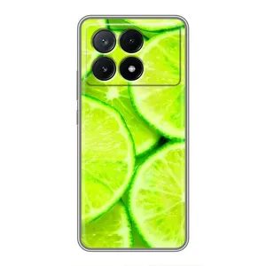 Чехол с изображением вкусной еды для Xiaomi POCO X6 Pro (5G) (Лайм)