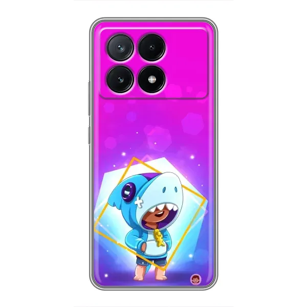 Чехол с рисунком «Леон в костюме Акулы» для Xiaomi POCO X6 Pro (5G)