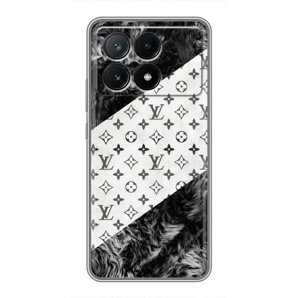 Чехол с рисунком «LV на белом» для Xiaomi POCO X6 Pro (5G)