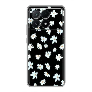 Чехол с ромашками на Xiaomi POCO X6 Pro (5G) (Маленькие ромашки)