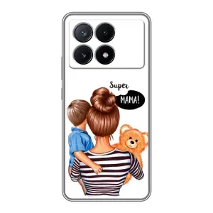 Чехлы для МАМЫ на Xiaomi POCO X6 Pro (5G) (Мама и сын)
