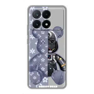 Силіконовий чохол для Xiaomi POCO X6 Pro (5G) (Ведмідь Louis Vuitton)