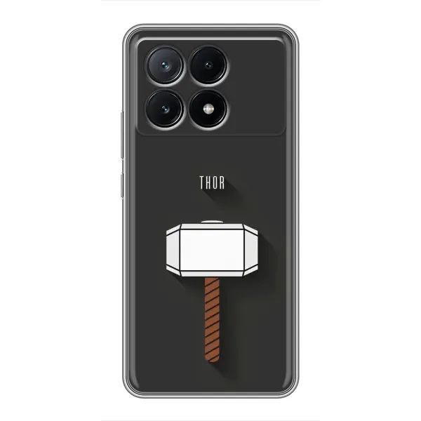 Чехол с рисунком «Молот Тора» для Xiaomi POCO X6 Pro (5G)