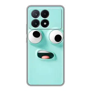 Силиконовые Чехлы (смешные стикеры) для Xiaomi POCO X6 Pro (5G) (Забавное мятное лицо)