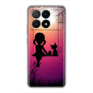 Девчачий Чехол для Xiaomi POCO X6 Pro (5G) (На качели)