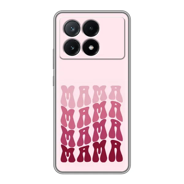 Чехол с рисунком «Надпись мама» для Xiaomi POCO X6 Pro (5G) Чехол с рисунком «Надпись мама» для Xiaomi POCO X6 Pro (5G)