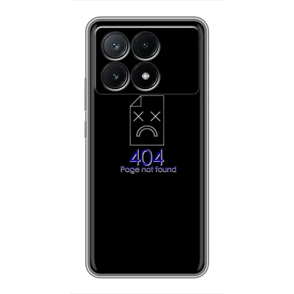 Чехол с рисунком «Ошибка 404» для Xiaomi POCO X6 Pro (5G) Чехол с рисунком «Ошибка 404» для Xiaomi POCO X6 Pro (5G)