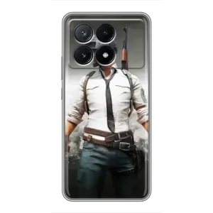 Силиконовый чехол с картинкой "Герой Pubg" на Xiaomi POCO X6 Pro (5G)