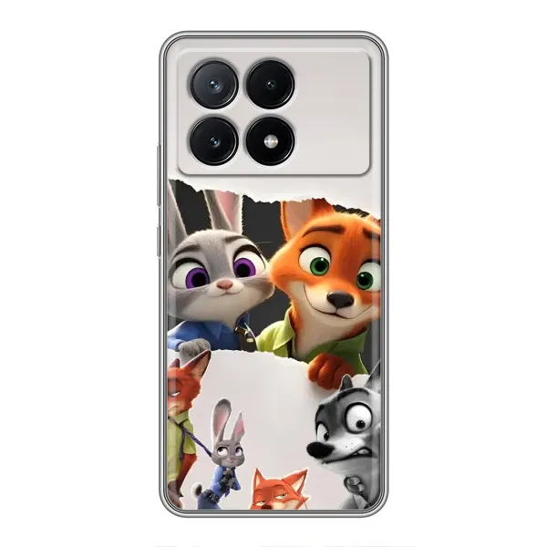 Чехол с рисунком «Персонажи Зоо» для Xiaomi POCO X6 Pro (5G) Чехол с рисунком «Персонажи Зоо» для Xiaomi POCO X6 Pro (5G)
