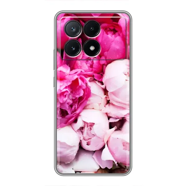 Чехол с рисунком «Пионы» для Xiaomi POCO X6 Pro (5G) Чехол с рисунком «Пионы» для Xiaomi POCO X6 Pro (5G)