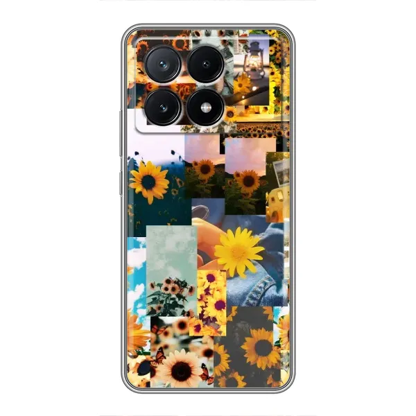 Чехол с рисунком «Подсолнуховый дизайн» для Xiaomi POCO X6 Pro (5G) Чехол с рисунком «Подсолнуховый дизайн» для Xiaomi POCO X6 Pro (5G)