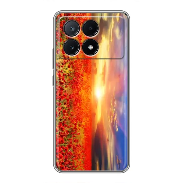 Чехол с рисунком «Поле тюльпанов» для Xiaomi POCO X6 Pro (5G)