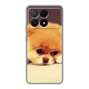 Чехол (ТПУ) Милые собачки для Xiaomi POCO X6 Pro (5G) (Померанский шпиц)