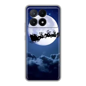 Чехол Санта Клаус для Xiaomi POCO X6 Pro (5G) (Санта - луна)