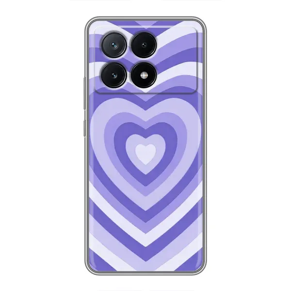 Чехол с рисунком «Сердце фиолет» для Xiaomi POCO X6 Pro (5G) Чехол с рисунком «Сердце фиолет» для Xiaomi POCO X6 Pro (5G)