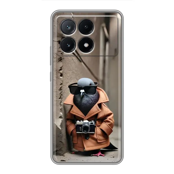 Чехол с рисунком «Шпиониро голубио» для Xiaomi POCO X6 Pro (5G)