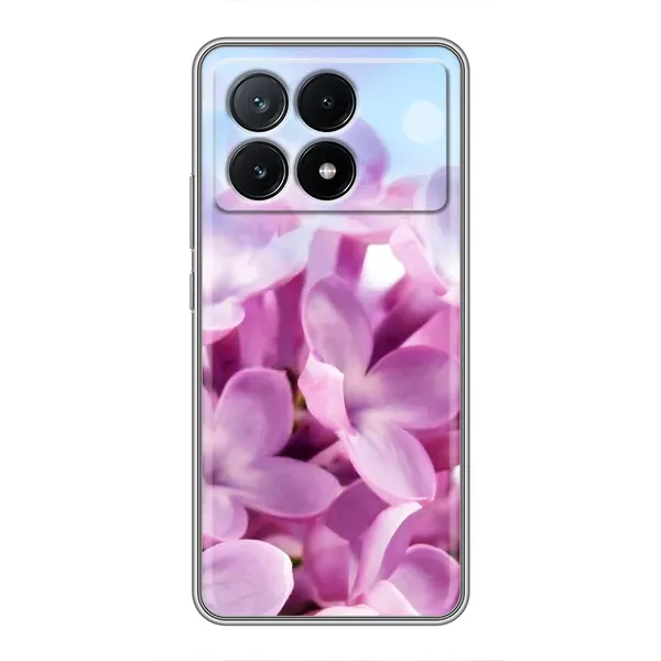 Чехол с рисунком «Сиреневые цветы» для Xiaomi POCO X6 Pro (5G) Чехол с рисунком «Сиреневые цветы» для Xiaomi POCO X6 Pro (5G)