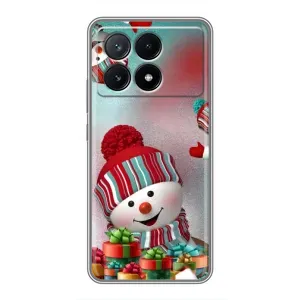 Чохли на Новий Рік Xiaomi POCO X6 Pro (5G) (Сніговик в шапці)