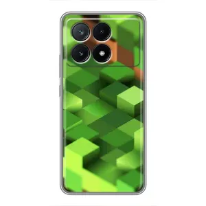 Чехлы для Xiaomi POCO X6 Pro (5G) (Персонажи Майн Крафт) (Текстура)
