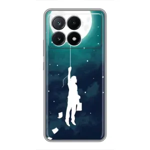 Чехол (ТПУ) с планетами на Xiaomi POCO X6 Pro (5G) (To The moon)