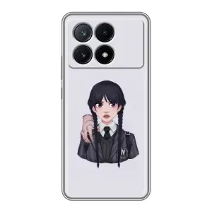Чехлы с принтом Уэнсдей на Xiaomi POCO X6 Pro (5G) (Вещь Венсдей)