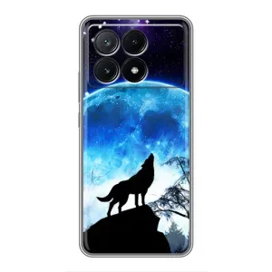 Чохол з Вовком на Xiaomi POCO X6 Pro (5G) (Виє на місяць)
