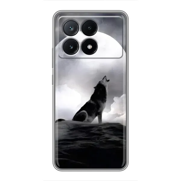 Чехол с рисунком «Волк и луна» для Xiaomi POCO X6 Pro (5G) Чехол с рисунком «Волк и луна» для Xiaomi POCO X6 Pro (5G)