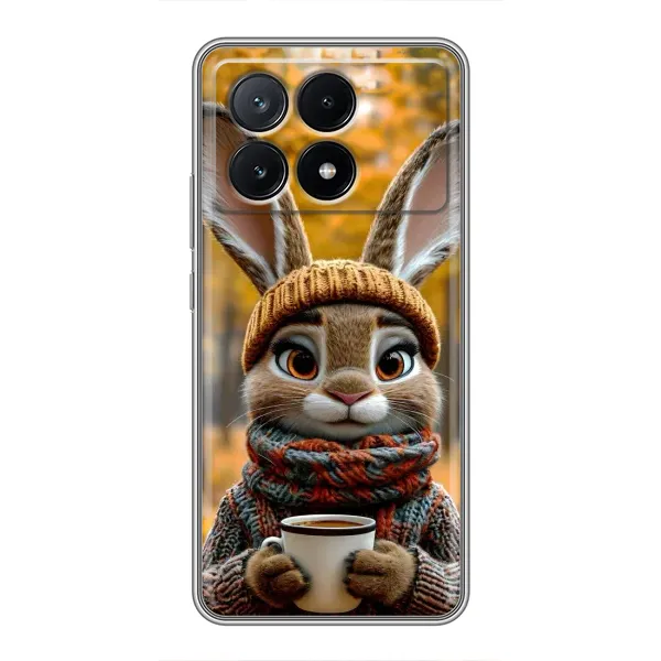 Чохол з малюнком «Зайчик з кавою» для Xiaomi POCO X6 Pro (5G) Чохол з малюнком «Зайчик з кавою» для Xiaomi POCO X6 Pro (5G)