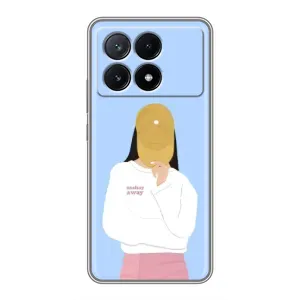 Силиконовый Чехол на Xiaomi POCO X6 Pro (5G) с картинкой Стильных Девушек (Желтая кепка)