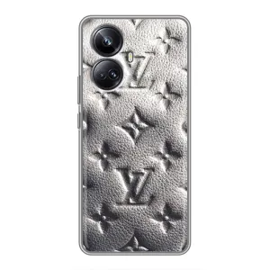 Текстурный Чехол Louis Vuitton для Реалми 10 про плюс (Бежевый ЛВ)