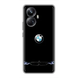 Чехол с рисунком «Черный BMW» для Realme 10 Pro Plus