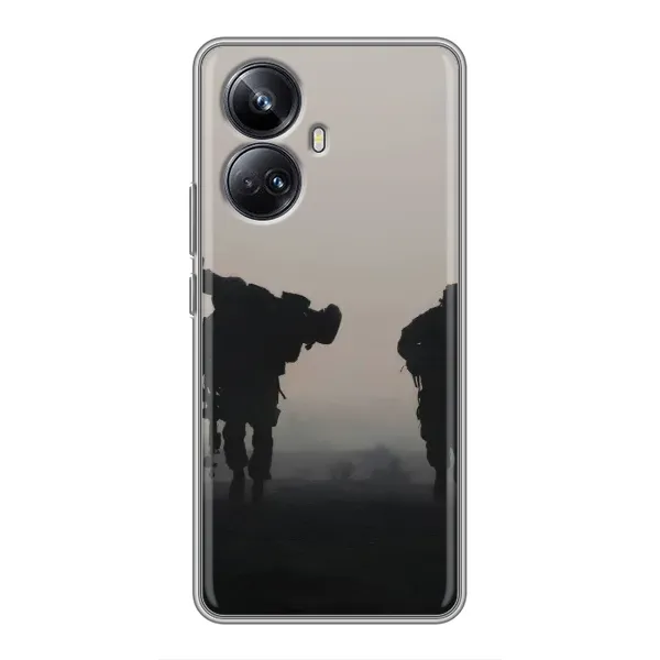 Чехол с рисунком «Бой солдат» для Realme 10 Pro Plus