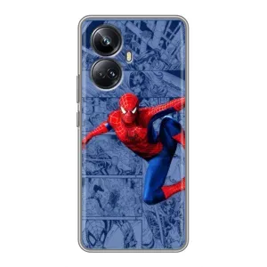 Силиконовый Чехол для Realme 10 Pro Plus (Человек Паук)