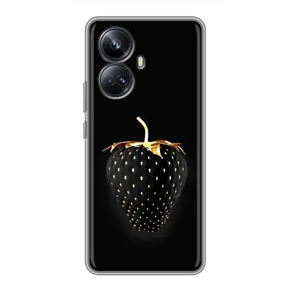 Чехол с рисунком «Чёрная клубника» для Realme 10 Pro Plus Чехол с рисунком «Чёрная клубника» для Realme 10 Pro Plus