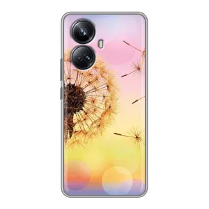 Силиконовый Чехол с одуванчиками на Realme 10 Pro Plus (Цветок-одуванчик)