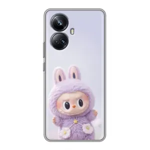 Чехол с рисунком «Фиолетовый Лабубу» для Realme 10 Pro Plus