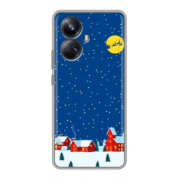 Чехол с рисунком «Город в снегу» для Realme 10 Pro Plus Чехол с рисунком «Город в снегу» для Realme 10 Pro Plus