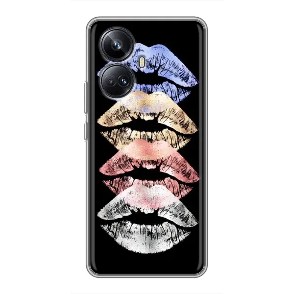 Чехол с рисунком «Губы» для Realme 10 Pro Plus