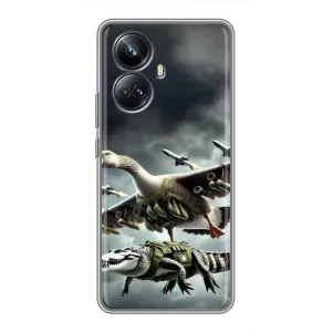 Чохол з мемами траралело тралала для Realme 10 Pro Plus (Гусіні і крокоділо)