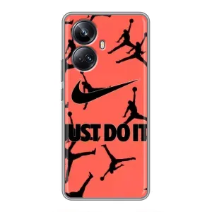 Силиконовый Чехол Nike Air Jordan на Реалми 10 про плюс
