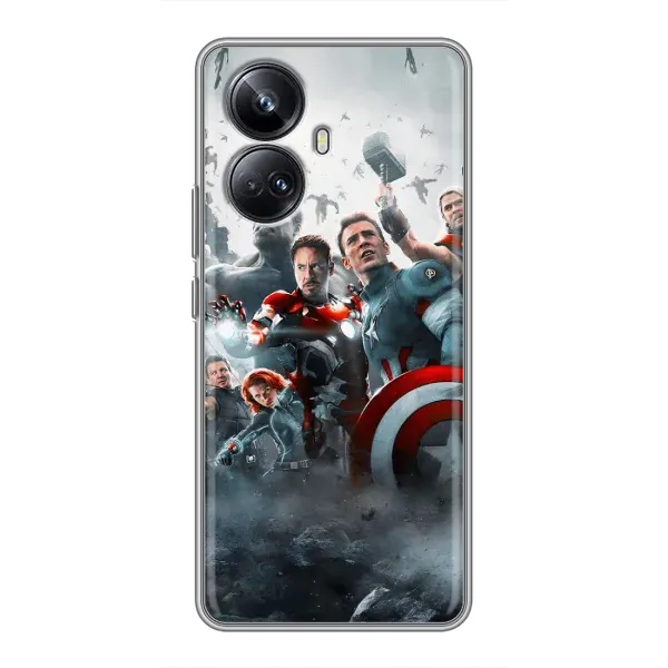 Чехол с рисунком «Команда марвел» для Realme 10 Pro Plus