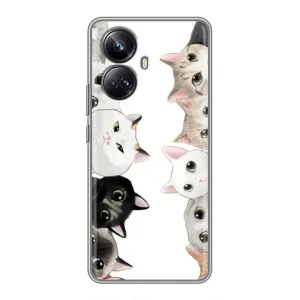 Силиконовый чехол с котиком для Realme 10 Pro Plus (Коты)