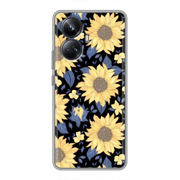 Чехол с рисунком «красивые цветы» для Realme 10 Pro Plus