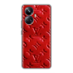 Текстурный Чехол Louis Vuitton для Реалми 10 про плюс (Красный ЛВ)