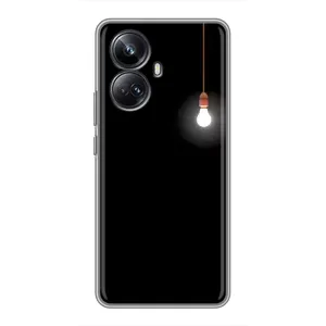 Чохол з картинками на чорному фоні для Realme 10 Pro Plus (Лампочка)